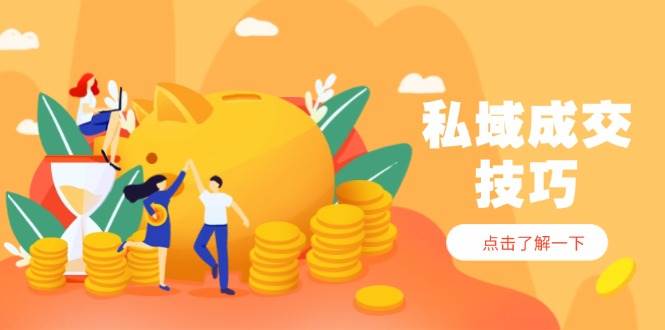 （14566期）私域成交技巧，帮你从入门到精通，破解四大痛点，快速变现，轻松收钱-来友网创
