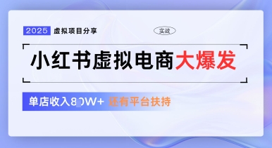小红书虚拟电商项目，平台大力免费流量扶持，低门槛1拖3玩法-来友网创