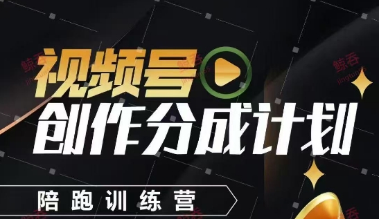 视频号创作分成计划陪跑训练营，手把手教会你如何制作视频，细水长流型项目-来友网创