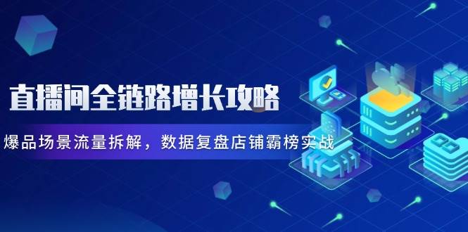（14721期）直播间全链路增长攻略，爆品场景流量拆解，数据复盘店铺霸榜实战-来友网创