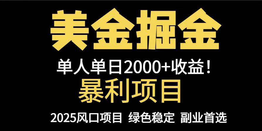 （14803期）25年暴利项目，美金对冲，手把手带你，单机日入1000+，可放量操作5000+…-来友网创