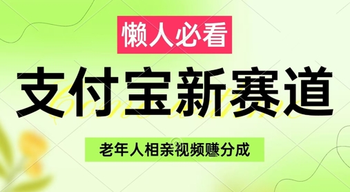 支付宝新赛道，利用老年人相亲视频，挣分成收益，轻松月入过W，操作简单-来友网创