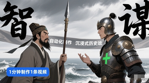 扣子工作流一键生成沉浸式历史故事，一天工作量，3分钟搞定-来友网创