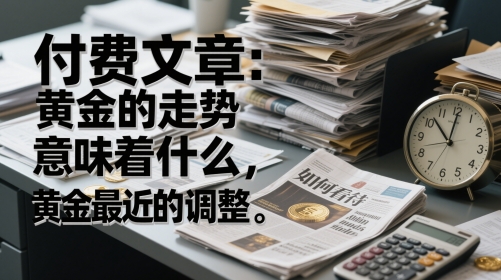 付费文章：黄金的走势意味着什么，如何看待黄金最近的调整-来友网创