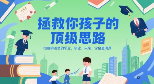 付费文章：拯救你孩子的顶级思路，彻底聊透他的学业、事业、未来，含金量满满-来友网创