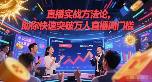直播实战方法论，助你快速突破万人直播间门槛-来友网创