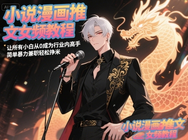 小说漫画推文女频教程，让所有小白从0成为行业内高手，简单暴力兼职轻松挣米-来友网创