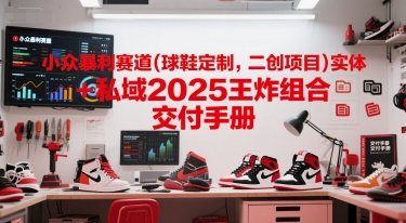小众暴利赛道(球鞋定制，二创项目)实体+私域2025王炸组合  交付手册-来友网创