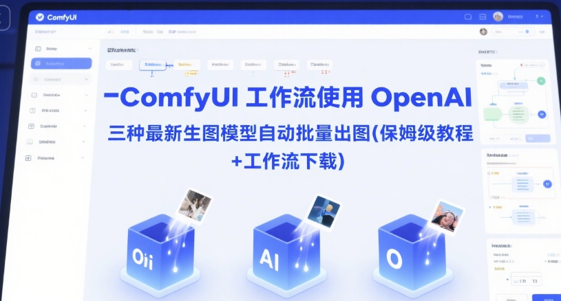 ComfyUI 工作流使用 OpenAI 三种最新生图模型自动批量出图(保姆级教程+工作流下载)-来友网创