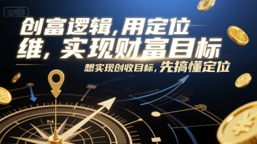 创富逻辑，用定位思维实现财富目标，想实现创收目标，先搞懂定位-来友网创