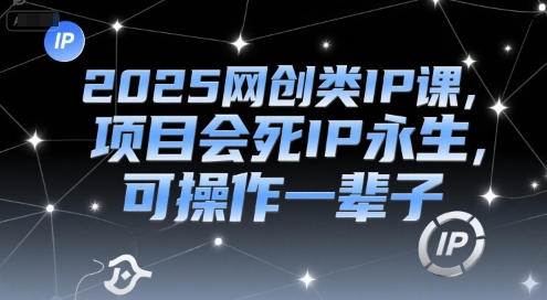 2025网创类IP课，项目会死IP永生，可操作一辈子-来友网创
