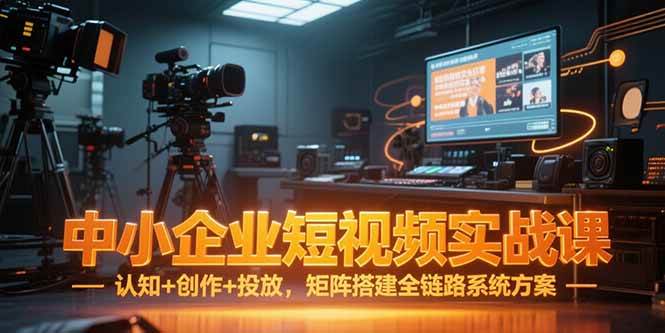 （15249期）中小企业短视频实战课，认知+创作+投放，矩阵搭建全链路系统方案-来友网创