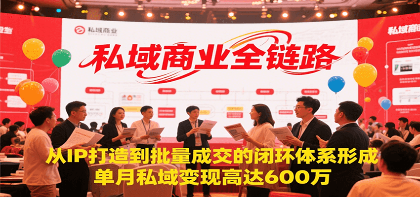 私域商业全链路，从IP打造到批量成交的闭环体系形成，单月私域变现600万-来友网创