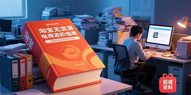 （15317期）淘宝无货源电商进阶指南，包含新人课、进阶课，配套资料，蓝海选品等-来友网创