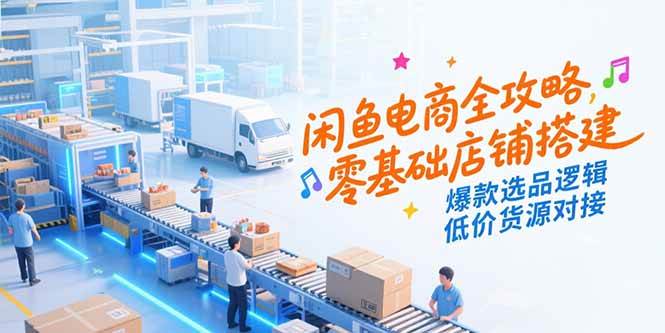 （15325期）闲鱼电商全攻略，零基础店铺搭建，爆款选品逻辑，低价货源对接-来友网创