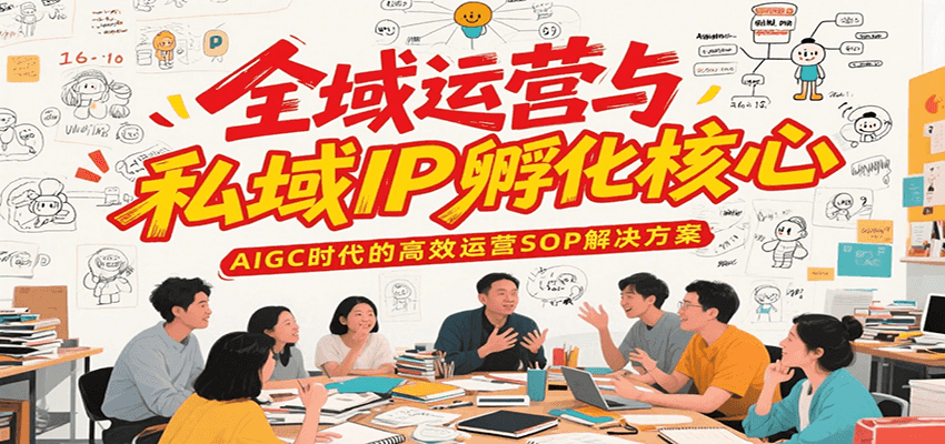 全域运营与私域IP孵化核心，AIGC时代的高效运营SOP解决方案-来友网创
