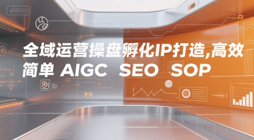 全域运营操盘孵化IP打造，高效 简单 AIGC SEO SOP-来友网创