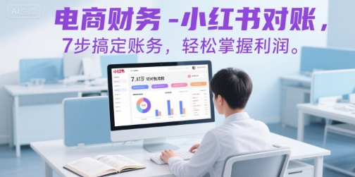 电商财务-小红书对账，7步搞定账务，轻松掌握利润-来友网创