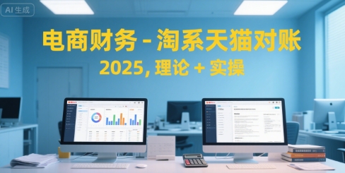 电商财务-淘系天猫对账2025，理论+实操-来友网创