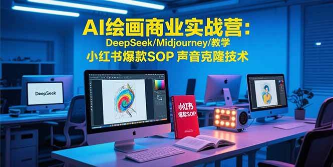 （15460期）AI绘画商业实战营：DeepSeek/Midjourney/教学 小红书爆款SOP 声音克隆技术-来友网创