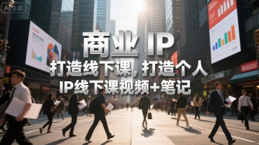 商业IP打造线下课，打造个人 IP线下课视频+笔记-来友网创