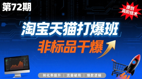 淘宝天猫打爆班原创高阶技术第72期，非标品干爆-来友网创