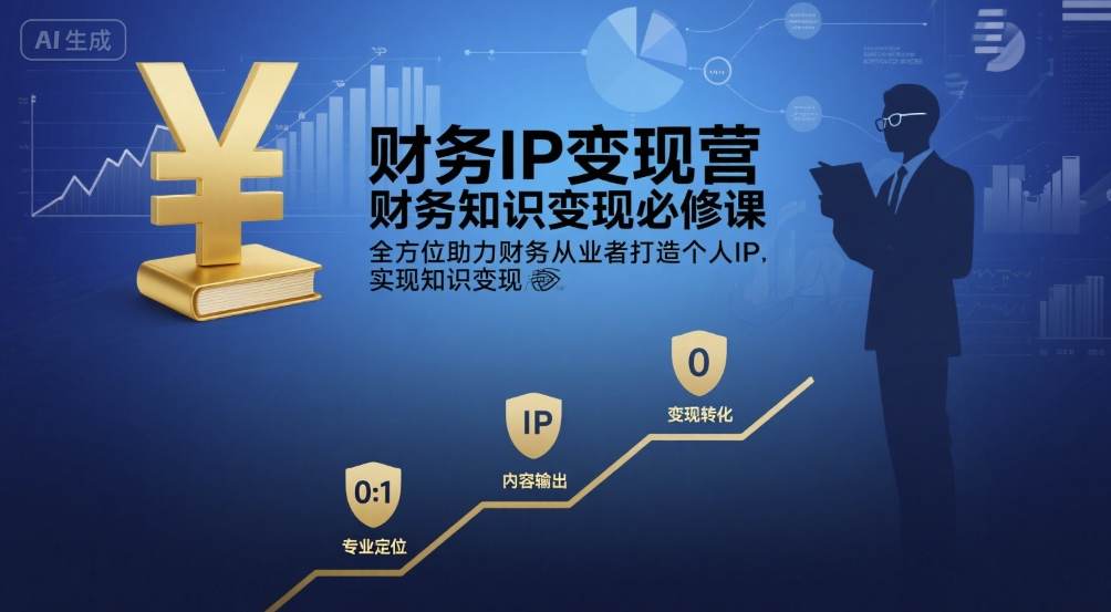财务IP变现营，财务知识变现必修课，全方位助力财务从业者打造个人IP，实现知识变现-来友网创