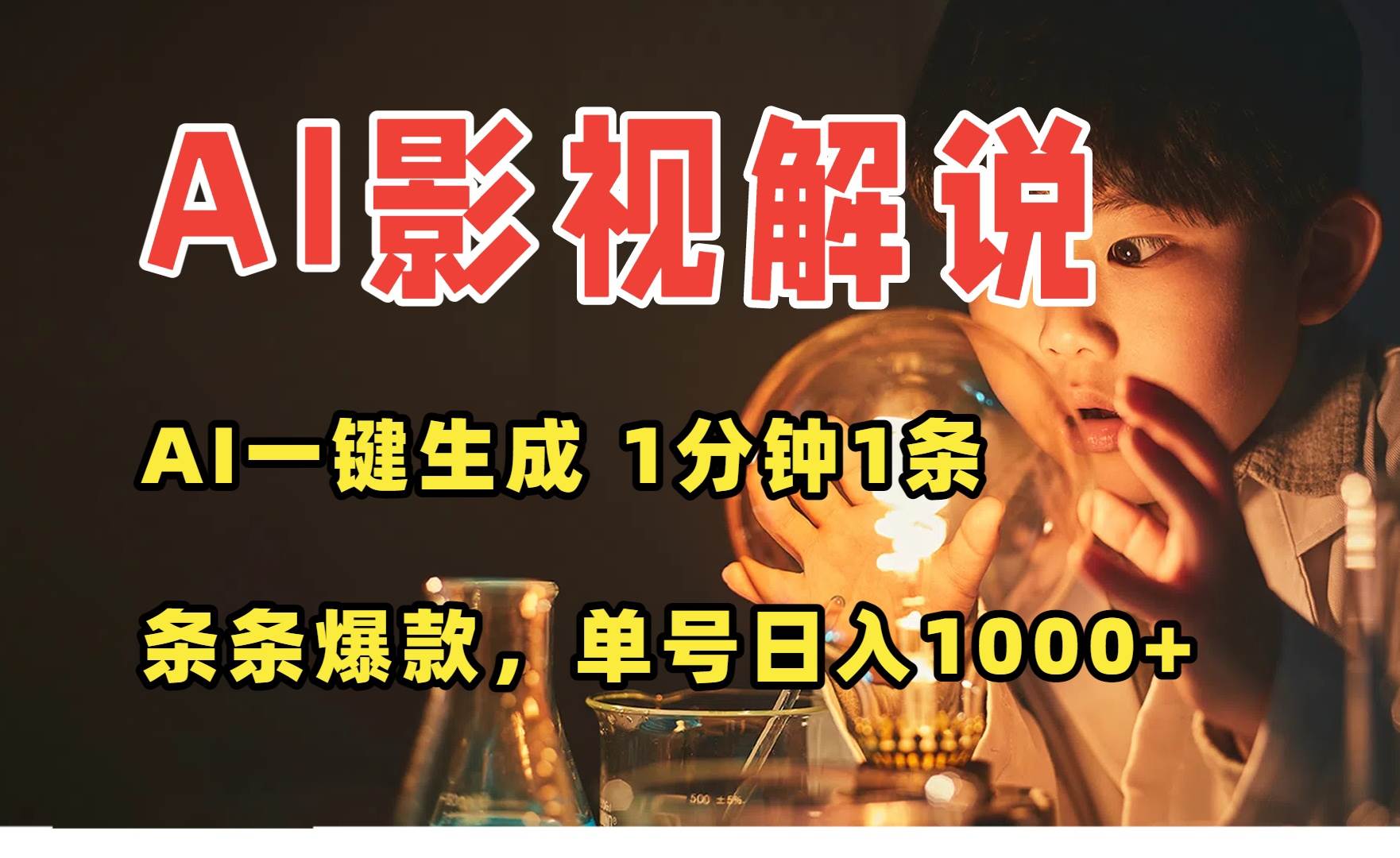 （15730期）AI一键生成影视解说视频，无需剪辑1分钟1条，条条爆款，多平台变现日入…-来友网创