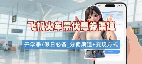 学生党必看！机票火车票优惠券申请渠道 + 项目打法，开学季节日速存-来友网创
