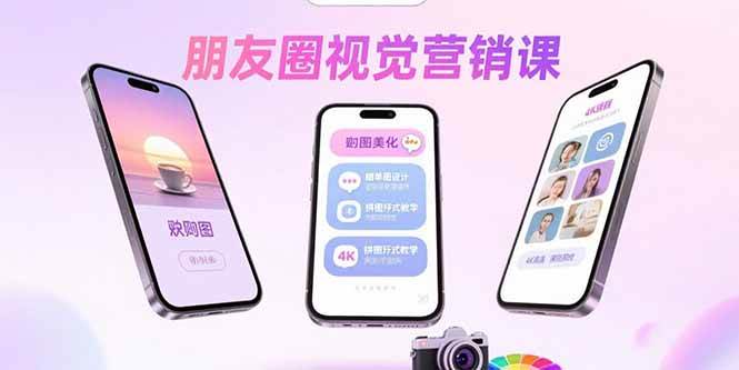 （15866期）朋友圈视觉营销课：问候图美化，晒单图设计，拼图玩法教学-来友网创