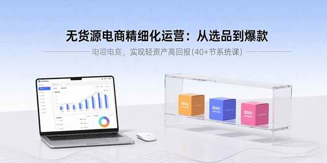 （15896期）无货源电商精细化运营：从选品到爆款，实现轻资产高回报(40+节系统课)-来友网创