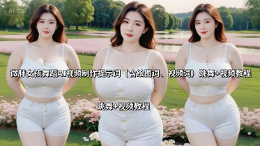 微胖女孩舞蹈AI视频制作提示词（含绘图词、视频词） 跳舞+视频教程-来友网创
