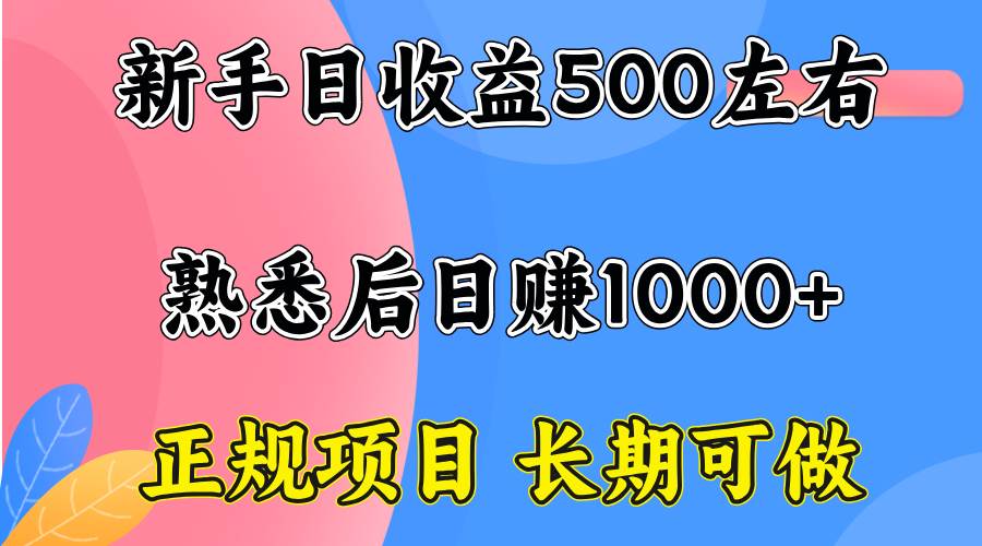 （15978期）一台电脑，前期日收益300-500，熟练后日入1000左右-来友网创
