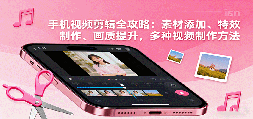 手机视频剪辑全攻略：素材添加、特效制作、画质提升，多种视频制作方法-来友网创