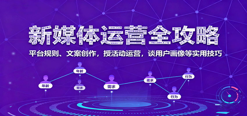 新媒体运营全攻略：平台规则、文案创作，授活动运营，谈用户画像等实用技巧-来友网创