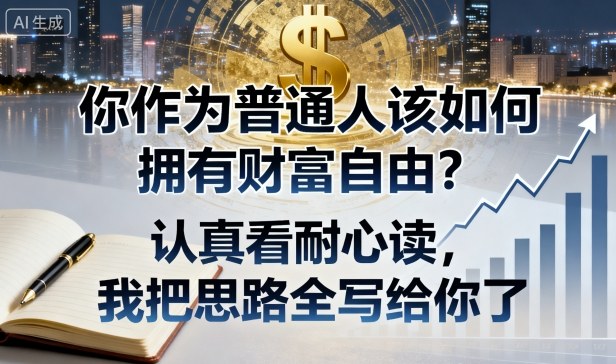 付费文章：你作为普通人该如何拥有财富自由？认真看耐心读，我把思路全写给你了-来友网创