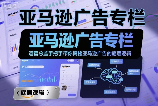 亚马逊广告专栏：运营总监手把手带你揭秘亚马逊广告的底层逻辑-来友网创