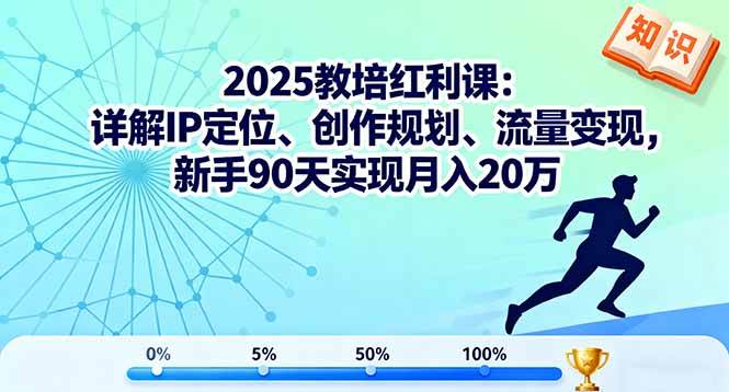 （16178期）2025教培红利课：详解IP定位、创作规划、流量变现，新手90天实现月入20万-来友网创