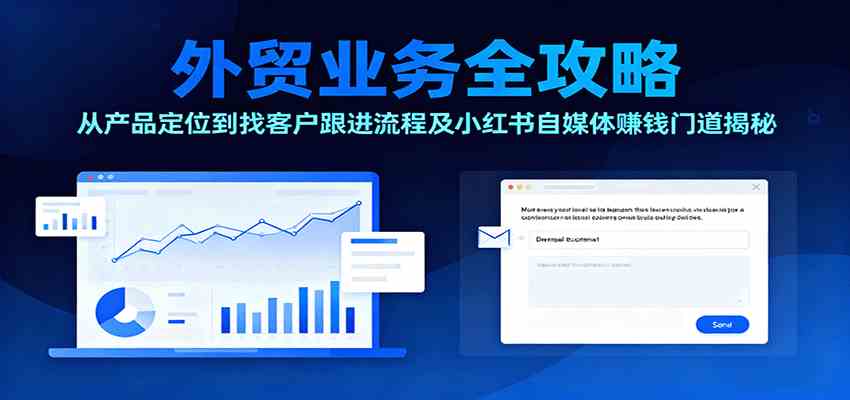 外贸业务全攻略：从产品定位到找客户跟进流程及小红书自媒体赚钱门道揭秘-来友网创