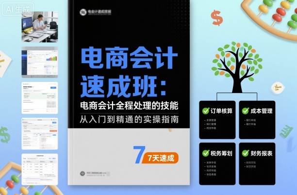 电商会计速成班，电商会计全程处理的技能-来友网创