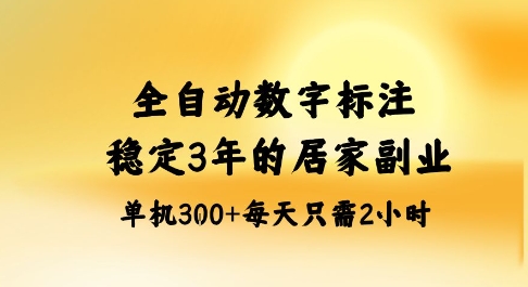 全自动数字标注，稳定3年的蓝海项目，居家也能矩阵开干的副业，单机日入3张+【揭秘】-来友网创