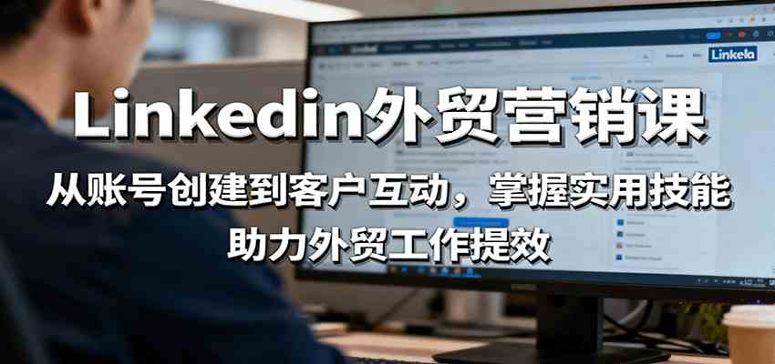 LinkedIn外贸营销课：从账号创建到客户互动，掌握实用技能，助力外贸工作提效-来友网创