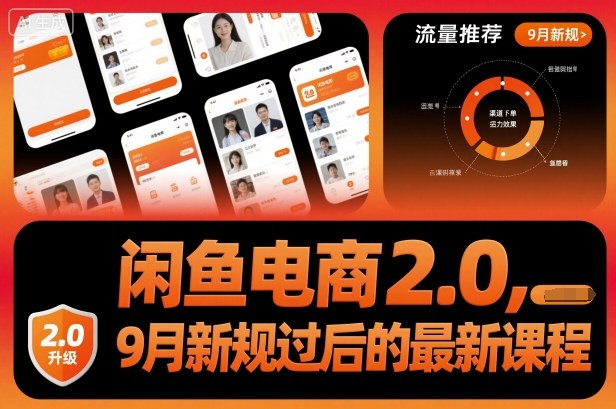 闲鱼电商2.0，9月新规过后的最新课程-来友网创