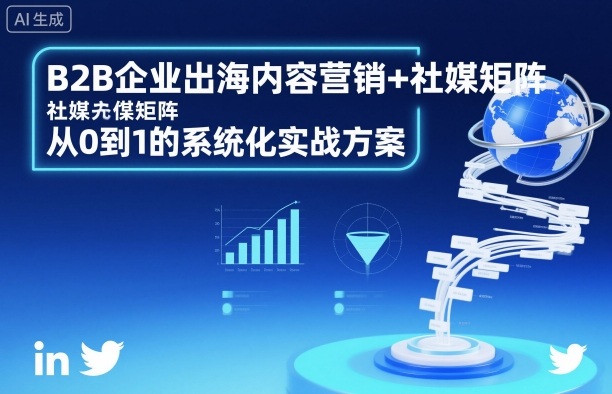 B2B企业出海内容营销+社媒矩阵，从0到1的系统化实战方案-来友网创