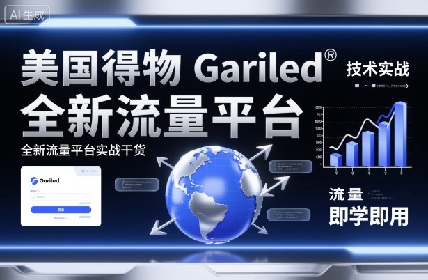 美国得物Gariled技术实战，全新流量平台​实战干货，即学即用-来友网创