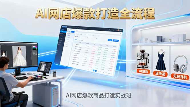 （16326期）AI网店爆款商品打造实战班：AI技术实现商品图智能处理，快速搭建AI网店-来友网创