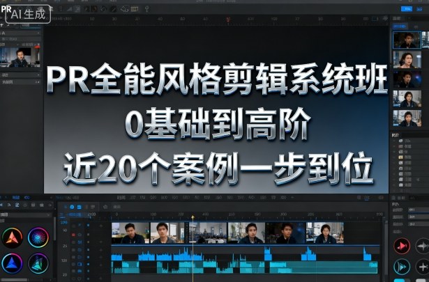PR全能风格剪辑系统班，0基础到高阶，近20个案例一步到位-来友网创