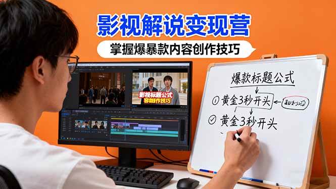 （16348期）影视解说变现营：通过30+实战案例爆款内容创作技巧，掌握影视解说盈利密码-来友网创