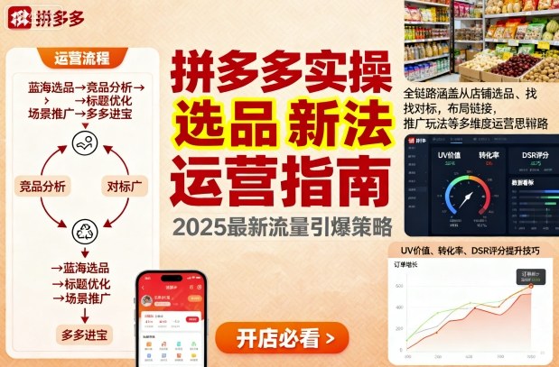 王校长9月12拼多多实操新玩法，全链路涵盖从店铺选品、找对标，布局链接，推广玩法等多维度运营思路（更新）-来友网创