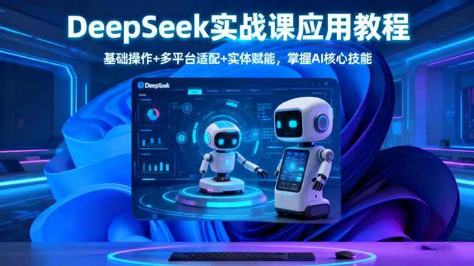 （16391期）DeepSeek实战课应用教程、基础操作+多平台适配+实体赋能，掌握AI核心技能-来友网创